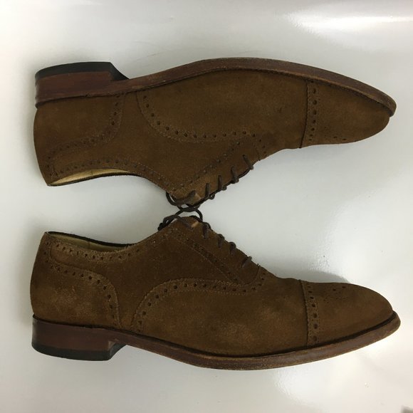 Charles Tyrwhitt Mens Suede Oxford Dress Shoes 10 main image 6